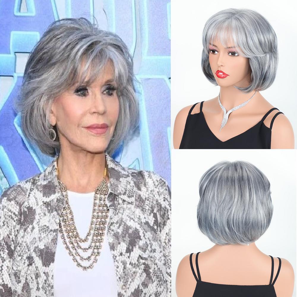 Парик-ободок из синтетического высокотемпературного шелка