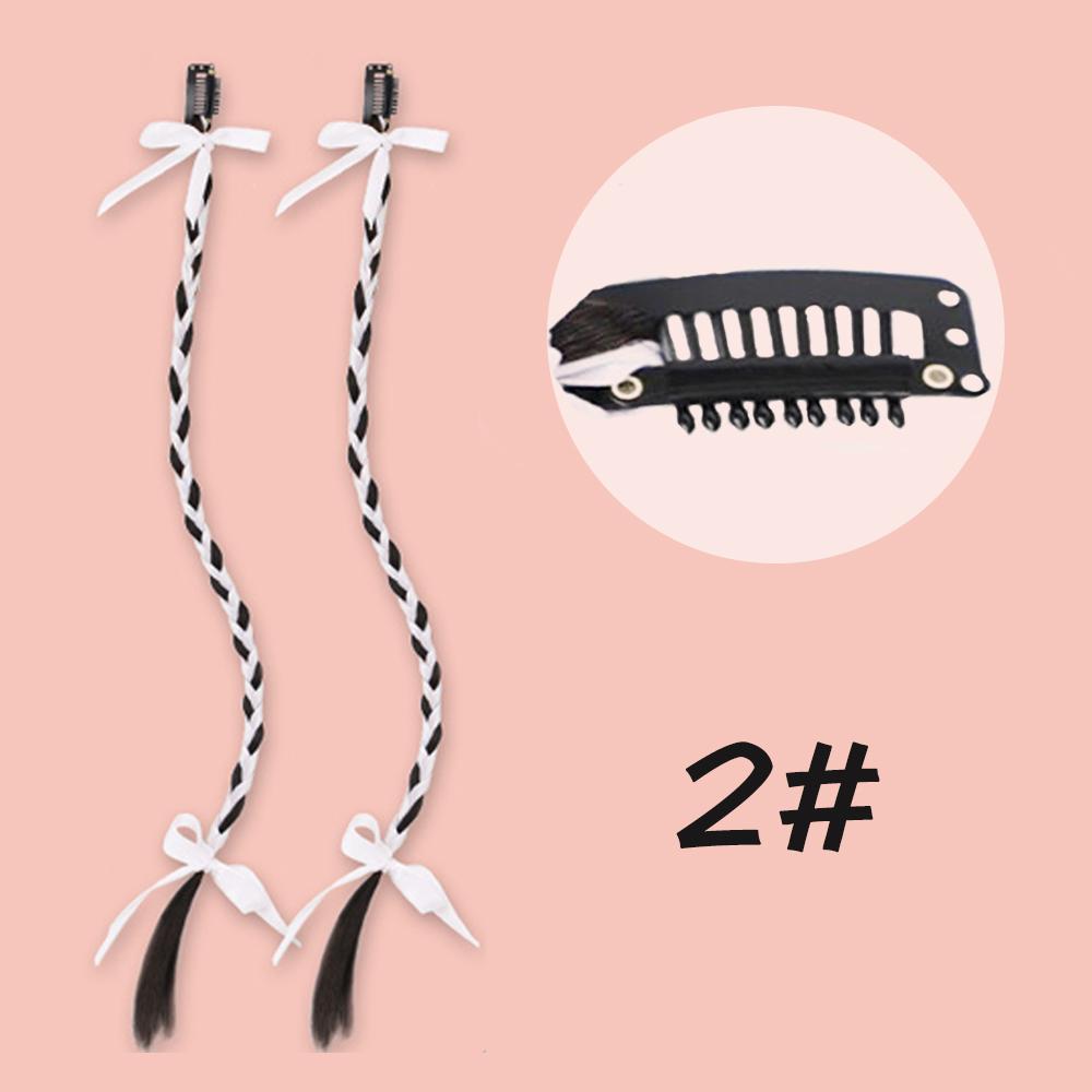 Парик из синтетического волокна для наращивания волос Bybrana Ribbon Atmосфера, черный, коричневый, пара париков из синтетического волокна